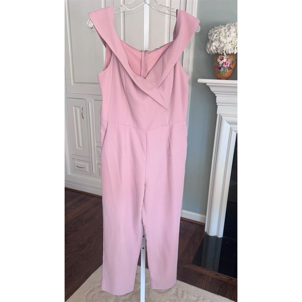 Gianni Bini Women's Blush Pink Sleeveless Jumpsuit Size L One-Piece